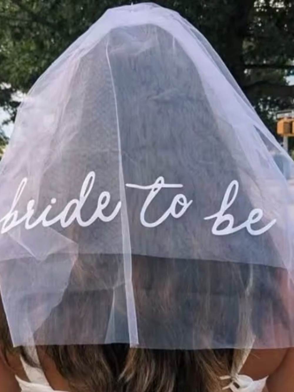 Kohl's White "Bride to Be" Veil